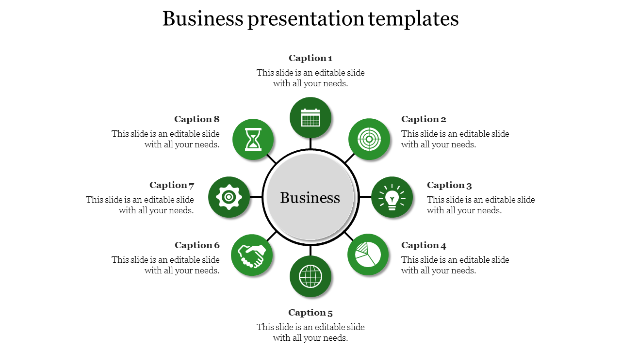 business presentation templates-Green